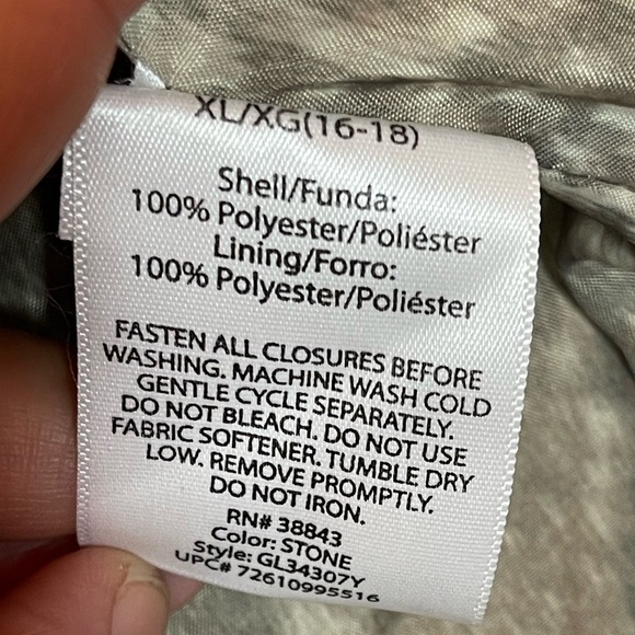 George Jacket Faux Leather Lined Animal Print Aviator Jacket Tan Youth Size XL - Picture 6 of 10